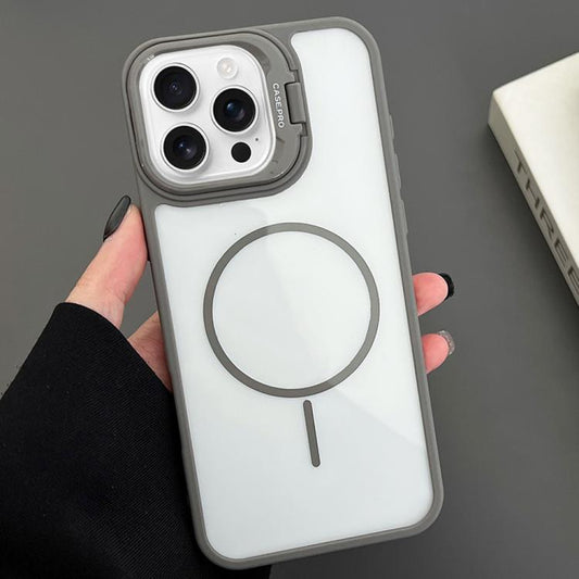 PC Lens Holder MagSafe Magnetic Phone Case, For iPhone 16 Pro Max, For iPhone 16 Pro, For iPhone 16 Plus, For iPhone 16, For iPhone 15 Pro Max, For iPhone 15 Pro, For iPhone 15 Plus, For iPhone 15, For iPhone 14 Plus, For iPhone 14, For iPhone 14 Pro  ...