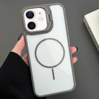 PC Lens Holder MagSafe Magnetic Phone Case, For iPhone 11