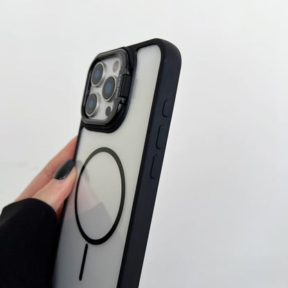 PC Lens Holder MagSafe Magnetic Phone Case, For iPhone 11