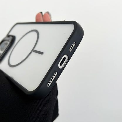 PC Lens Holder MagSafe Magnetic Phone Case, For iPhone 11