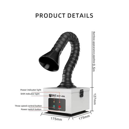 BEST BST-496 Small Smoke Purifying and Exhausting Machine, EU Plug, US Plug