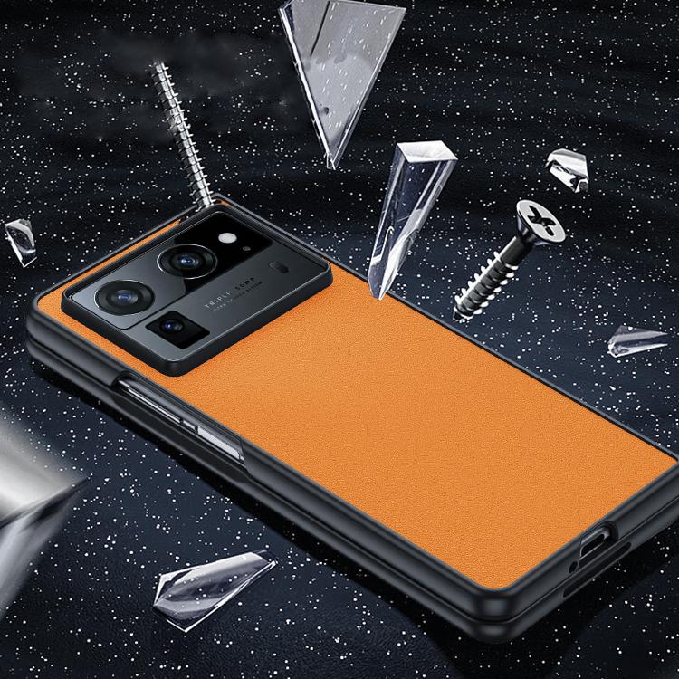 Ultra-thin Plain Skin Leather Phone Case