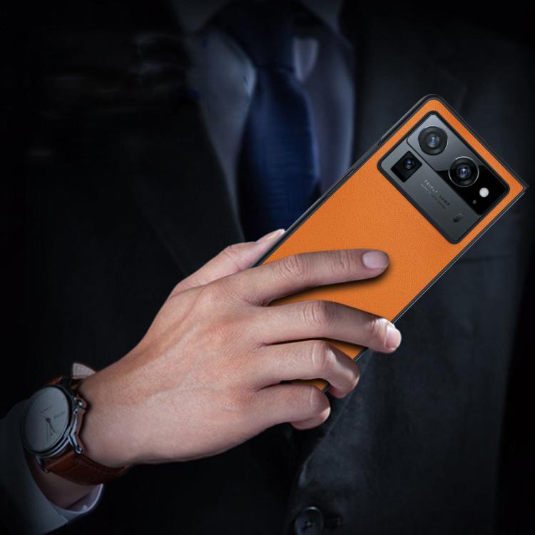 Ultra-thin Plain Skin Leather Phone Case