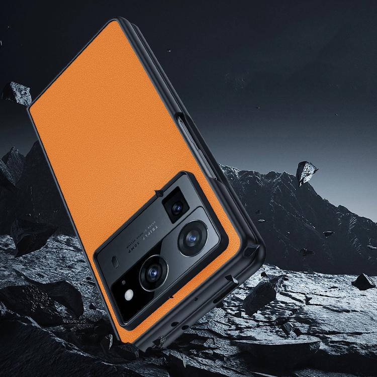 Ultra-thin Plain Skin Leather Phone Case