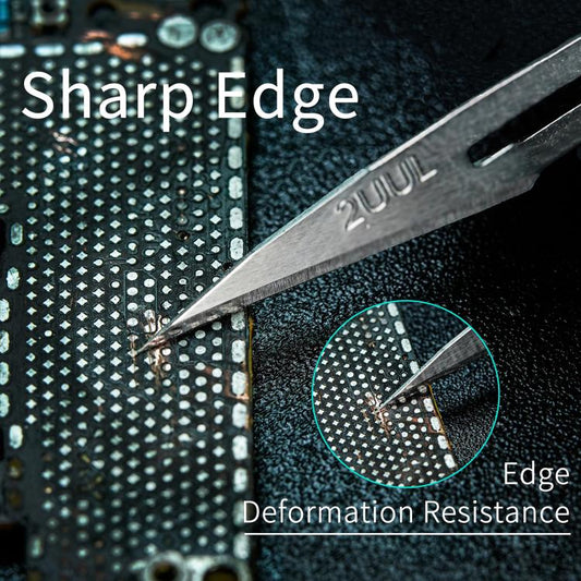 2uul 100 in 1 DA18 BB Shark Blade Series High-Carbon Steel No.11 Blade, 2uul DA18