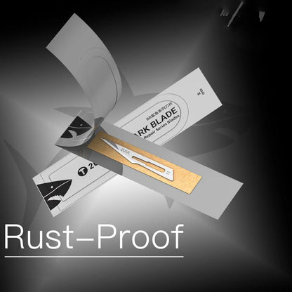 2uul 100 in 1 DA18 BB Shark Blade Series High-Carbon Steel No.11 Blade, 2uul DA18