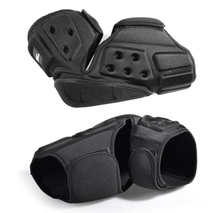 GHOST RACING GH-HX03 1 Pair Motorcycle Protective Gear Kevlar Racing Cold-proof Windproof Knee Pads, With Plush Pad, No Plush Pad