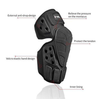 GHOST RACING GH-HX03 1 Pair Motorcycle Protective Gear Kevlar Racing Cold-proof Windproof Knee Pads, With Plush Pad, No Plush Pad