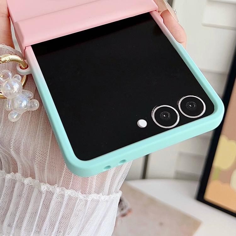 Integrated Hinge Side Buckle MagSafe Skin Feel PC Phone Case with Strap, For Galaxy Z Flip8 5G, For Samsung Galaxy Z Flip7 5G