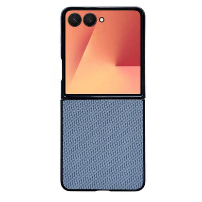 Weave Texture PU Hybrid PC Phone Case, For Galaxy Z Flip8 5G, For Samsung Galaxy Z Flip7 5G