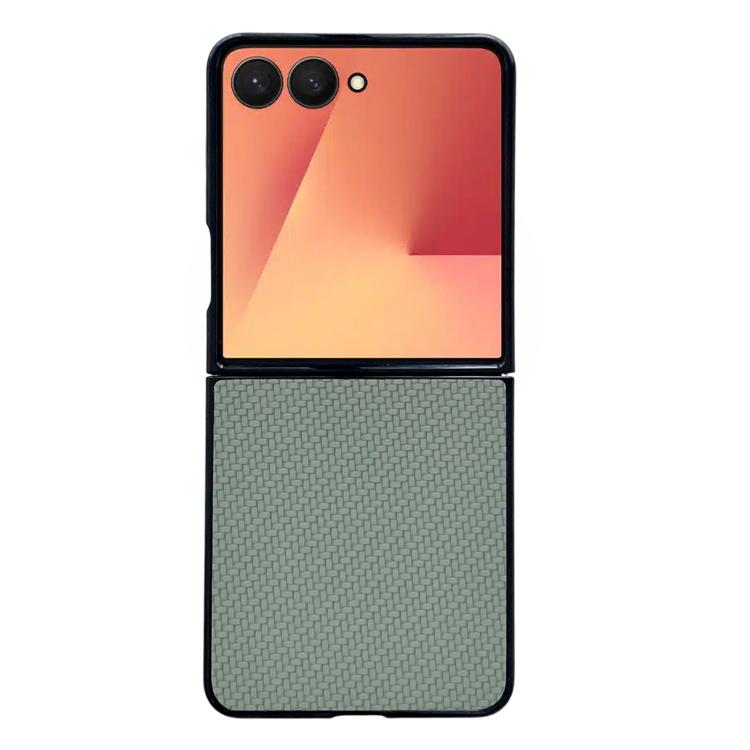 Weave Texture PU Hybrid PC Phone Case, For Galaxy Z Flip8 5G, For Samsung Galaxy Z Flip7 5G