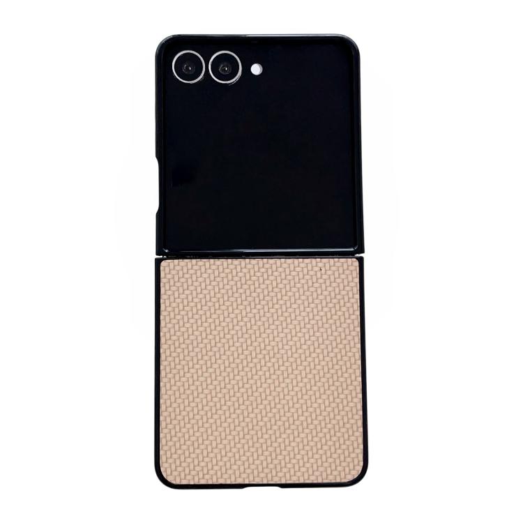 Weave Texture PU Hybrid PC Phone Case, For Galaxy Z Flip8 5G, For Samsung Galaxy Z Flip7 5G