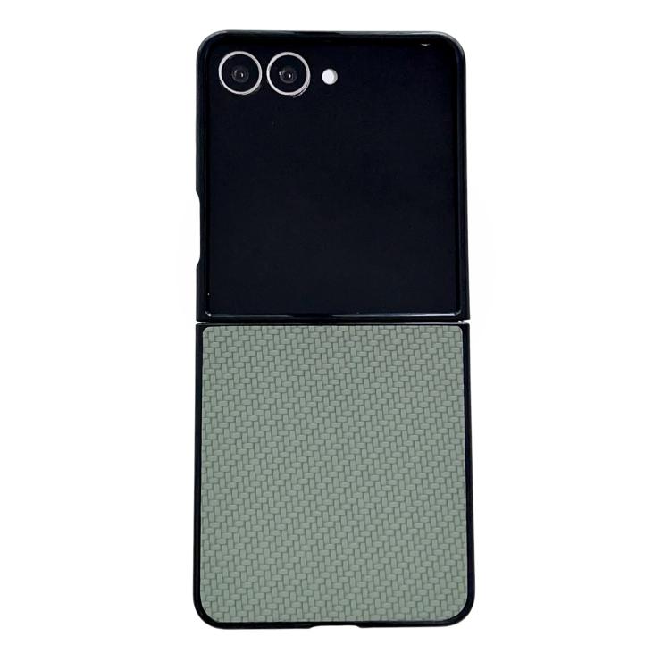 Weave Texture PU Hybrid PC Phone Case, For Galaxy Z Flip8 5G, For Samsung Galaxy Z Flip7 5G
