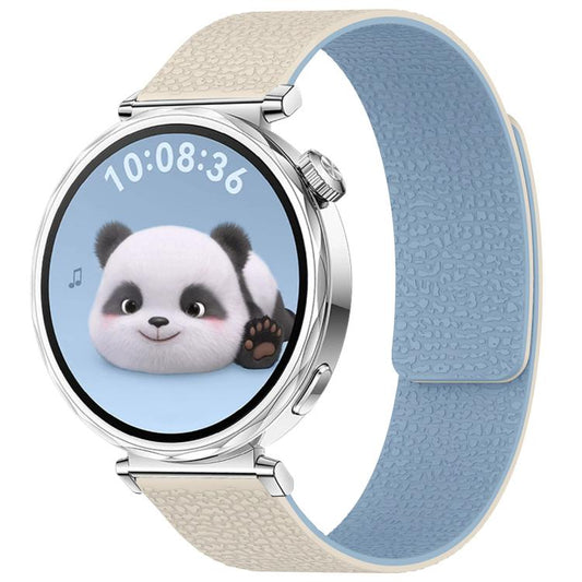 xDfind Flat Head Litchi Texture Magnetic Silicone Watch Band, 18mm, 20mm, 22mm, 14mm