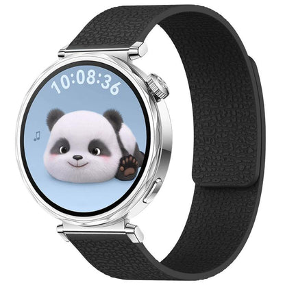 xDfind Flat Head Litchi Texture Magnetic Silicone Watch Band, 14mm, 18mm, 20mm, 22mm