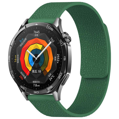 xDfind Flat Head Litchi Texture Magnetic Silicone Watch Band, 18mm, 20mm, 22mm, 14mm