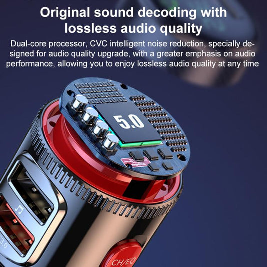 Émetteur FM Bluetooth de voiture T23, charge rapide, T23