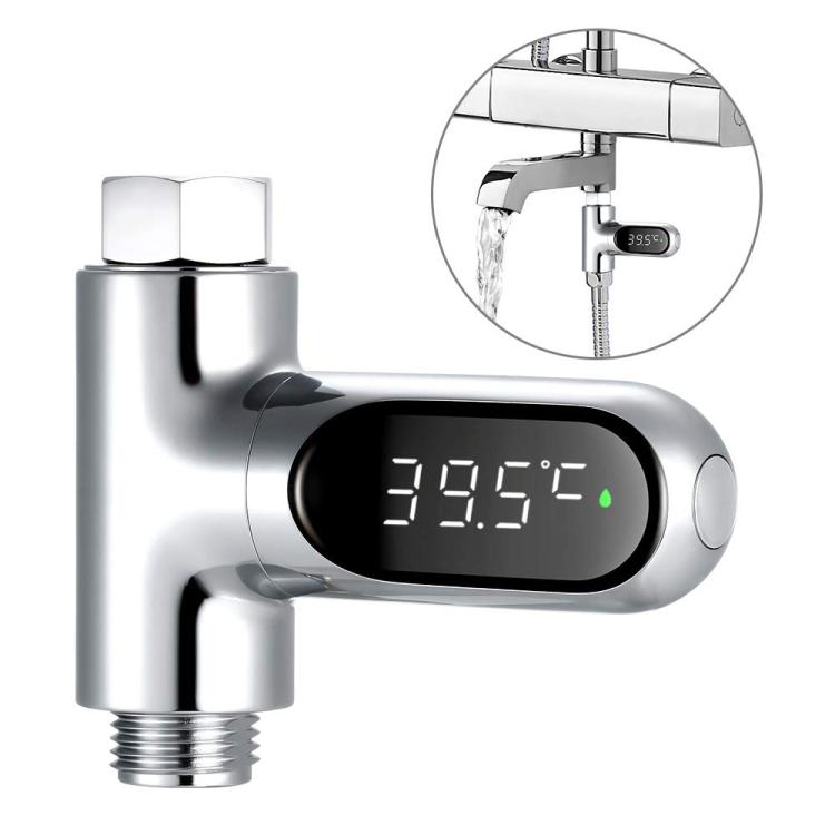 BD-LS-01 Second Generation LED Digital Display Shower Water Thermometer, Second Generation