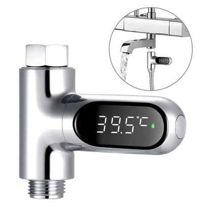 BD-LS-01 Second Generation LED Digital Display Shower Water Thermometer, Second Generation