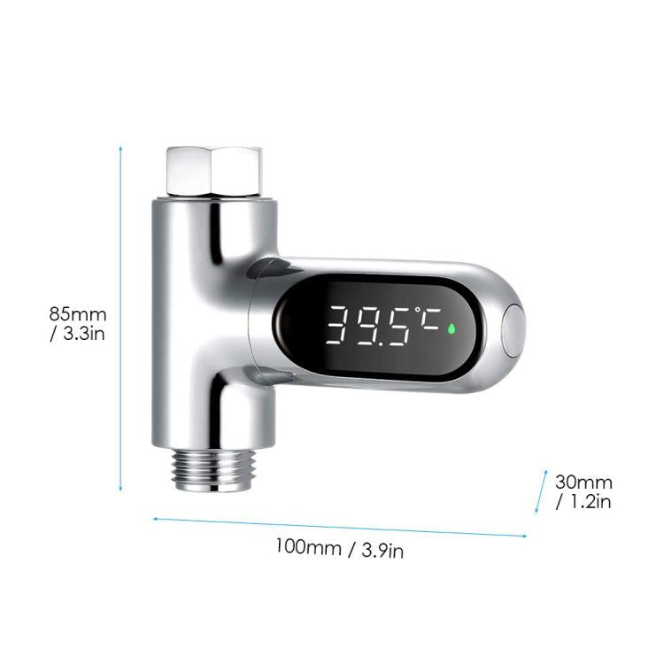 BD-LS-01 Second Generation LED Digital Display Shower Water Thermometer, Second Generation