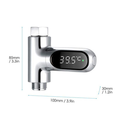 BD-LS-01 Second Generation LED Digital Display Shower Water Thermometer, Second Generation