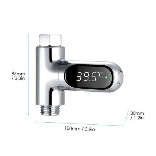 BD-LS-01 Second Generation LED Digital Display Shower Water Thermometer, Second Generation