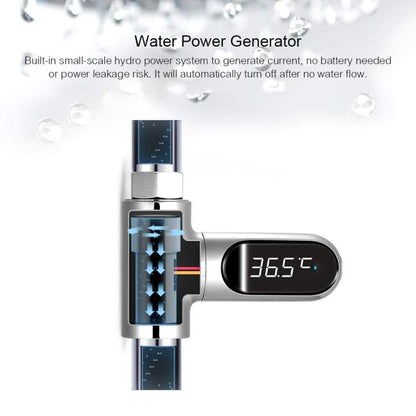BD-LS-01 Second Generation LED Digital Display Shower Water Thermometer, Second Generation