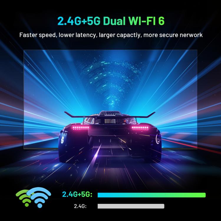 HK1 K8MINI 4K UHD Android 14 Smart TV Box with Remote Control, RK3518 Quad-Core, 2GB+16GB, 2GB+32GB