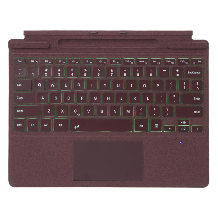 Single Color Backlight Tablet Bluetooth Keyboard with Touch Pad, For MicroSoft Surface Pro 9 / 10 / 11 / 12