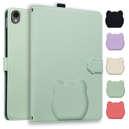 Cat Skin-feel Litchi Leather Smart Tablet Case, For Samsung Galaxy Tab S10 Lite / S10 FE, For Samsung Galaxy Tab S11, For Samsung Galaxy Tab S10+ / S9+, For Samsung Galaxy Tab S10 / S9 / S9 FE