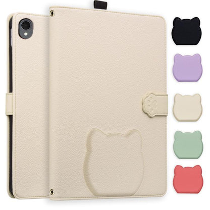 Cat Skin-feel Litchi Leather Smart Tablet Case, For Samsung Galaxy Tab S10 Lite / S10 FE, For Samsung Galaxy Tab S11, For Samsung Galaxy Tab S10+ / S9+, For Samsung Galaxy Tab S10 / S9 / S9 FE
