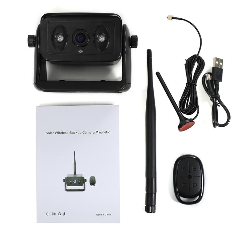 Magnetic Solar 2.4G Wireless WiFi Car Rear View Reversing Camera with Remote Control Switch, Car Rear View Reversing Camera