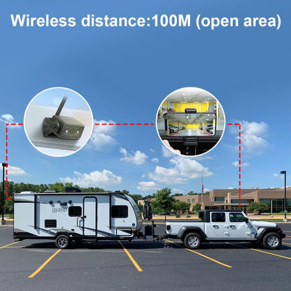 Magnetic Solar 2.4G Wireless WiFi Car Rear View Reversing Camera with Remote Control Switch, Car Rear View Reversing Camera