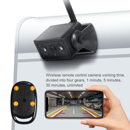 Magnetic Solar 2.4G Wireless WiFi Car Rear View Reversing Camera with Remote Control Switch, Car Rear View Reversing Camera