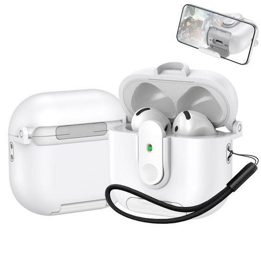 One-piece Holder Wireless Earphones Case with Lanyard, For AirPods 4, For AirPods Pro 2, For AirPods 3, For AirPods Pro, For AirPods 1 / 2