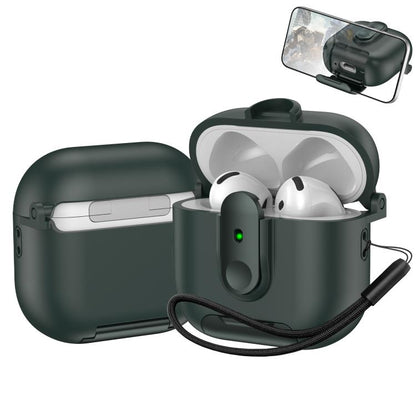 One-piece Holder Wireless Earphones Case with Lanyard, For AirPods 4, For AirPods Pro 2, For AirPods 3, For AirPods Pro, For AirPods 1 / 2