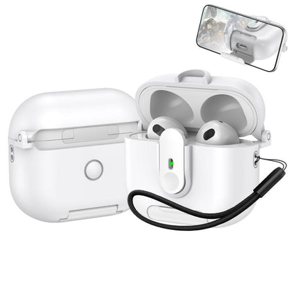 One-piece Holder Wireless Earphones Case with Lanyard, For AirPods 4, For AirPods Pro 2, For AirPods 3, For AirPods Pro, For AirPods 1 / 2