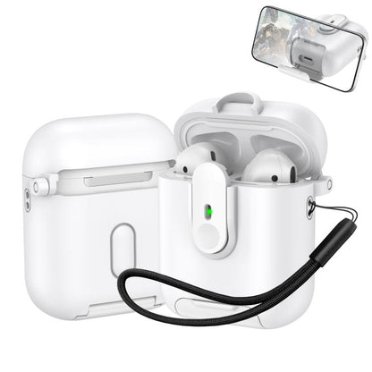 One-piece Holder Wireless Earphones Case with Lanyard, For AirPods 4, For AirPods Pro 2, For AirPods 3, For AirPods Pro, For AirPods 1 / 2