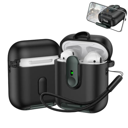 One-piece Holder Wireless Earphones Case with Lanyard, For AirPods 4, For AirPods Pro 2, For AirPods 3, For AirPods Pro, For AirPods 1 / 2