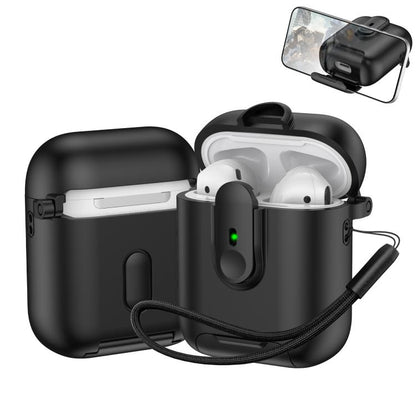One-piece Holder Wireless Earphones Case with Lanyard, For AirPods 4, For AirPods Pro 2, For AirPods 3, For AirPods Pro, For AirPods 1 / 2