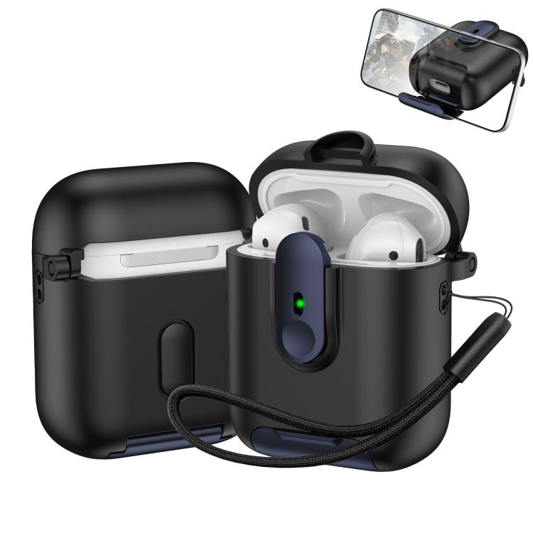 One-piece Holder Wireless Earphones Case with Lanyard, For AirPods 4, For AirPods Pro 2, For AirPods 3, For AirPods Pro, For AirPods 1 / 2