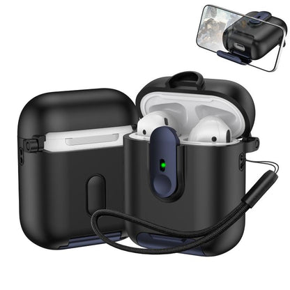 One-piece Holder Wireless Earphones Case with Lanyard, For AirPods 4, For AirPods Pro 2, For AirPods 3, For AirPods Pro, For AirPods 1 / 2