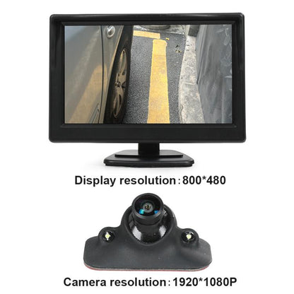 1080P 5 inch HD Display Screen Side Front Blind Spot Camera Image Assistance System Kit, Side Front Blind Spot Camera