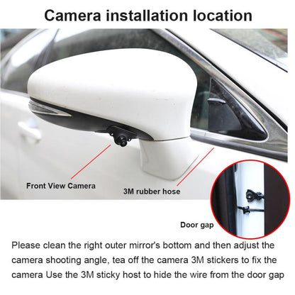 1080P 5 inch HD Display Screen Side Front Blind Spot Camera Image Assistance System Kit, Side Front Blind Spot Camera