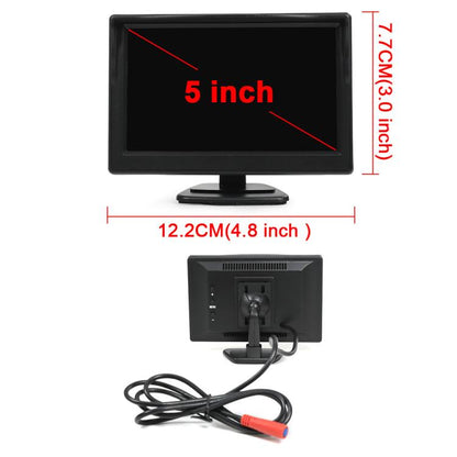 1080P 5 inch HD Display Screen Side Front Blind Spot Camera Image Assistance System Kit, Side Front Blind Spot Camera
