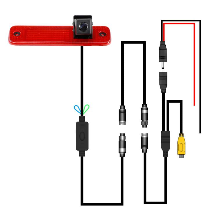 Car Waterproof High Position Brake Light Camera, For Ford Transit 2006-2013