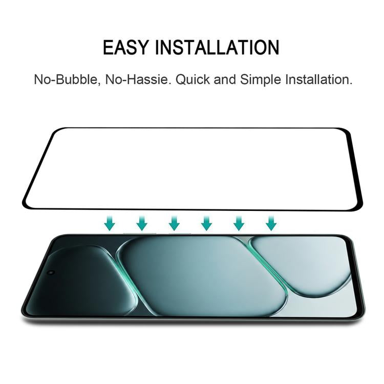 25pcs High Aluminum Full Screen Silk Printing Tempered Glass Film, For OnePlus Turbo 6X 5G, For OnePlus Nord CE6 Lite, For OnePlus Nord 5, For OnePlus Ace 5