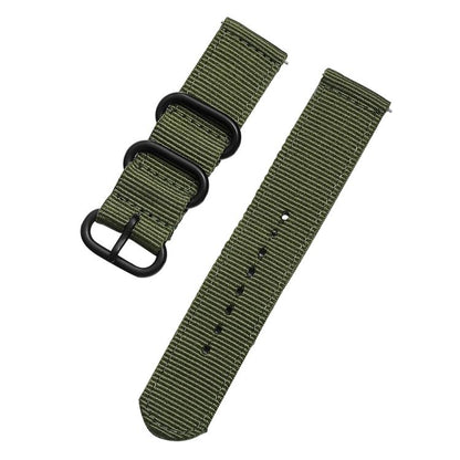 xDfind Ring Buckle Nylon Canvas Watch Band, 18mm, 22mm, 20mm, 24mm