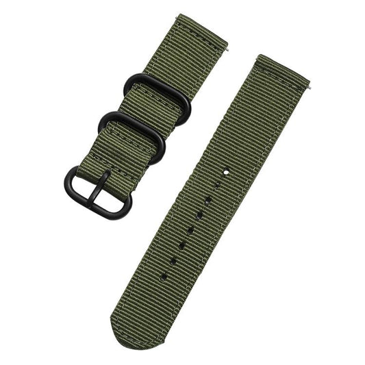 xDfind Ring Buckle Nylon Canvas Watch Band, 18mm, 22mm, 20mm, 24mm