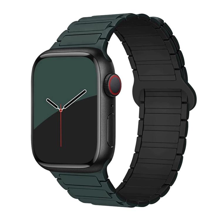 xDfind Magnetic Three-bead Silicone Watch Band, For Apple Watch 42 / 44 / 45 / 46 / 49mm, For Apple Watch 38 / 40 / 41 / S10 42mm